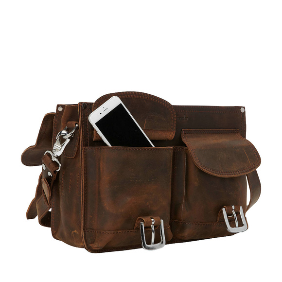 Leather Briefcase Laptop Bag L40DB